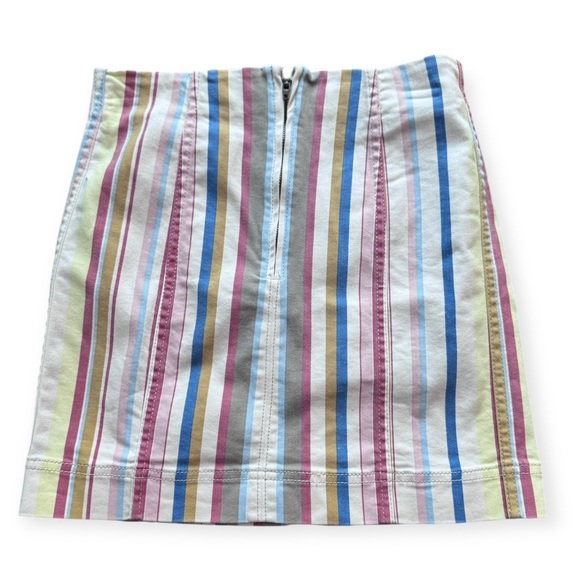 Altar'd State Colorful Striped Mini Skirt - Picture 2 of 6